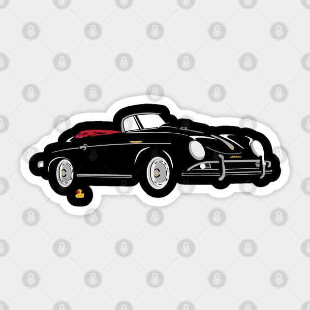 356 Speedster Ducky Sticker by IbisDesigns